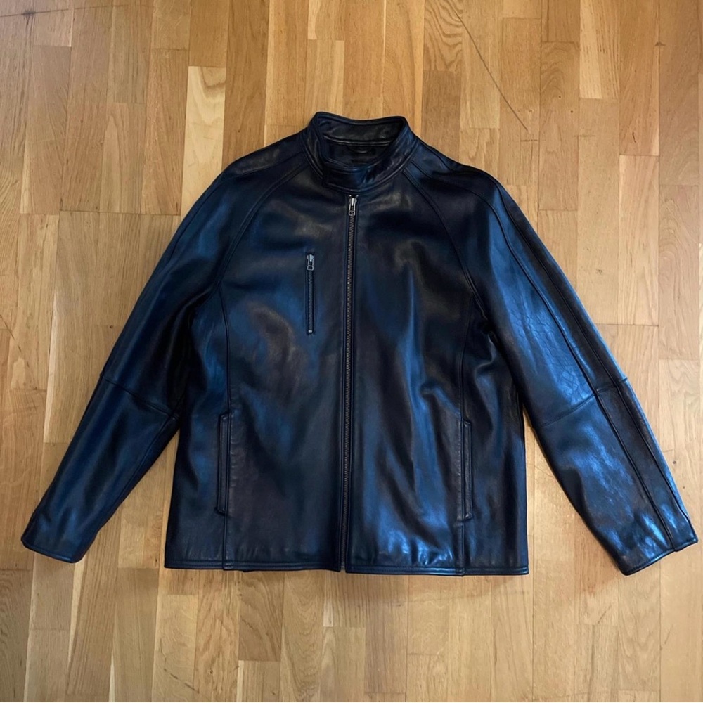 Men's Roadster Black Leather Jacket